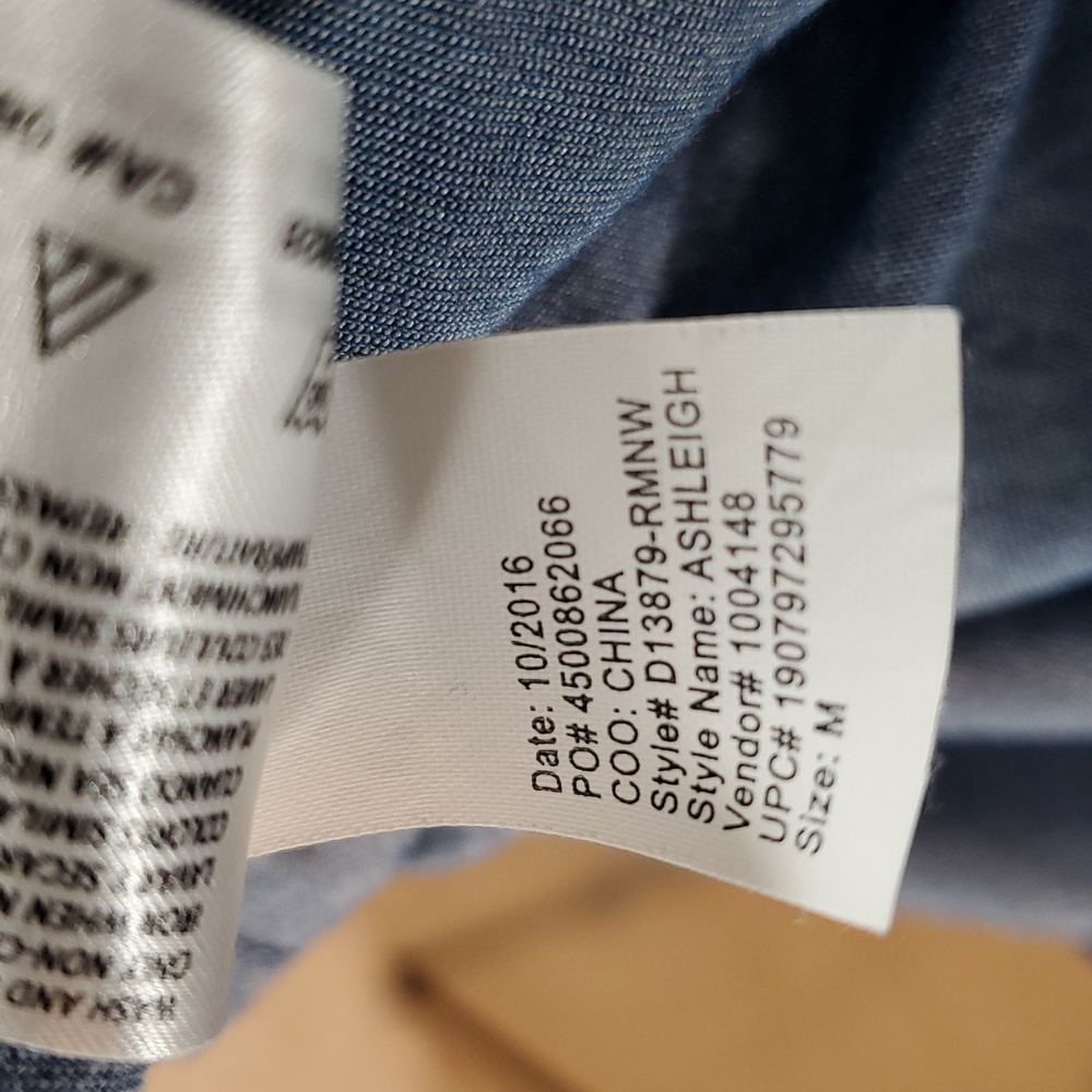 Gloria Vanderbilt Blue Denim-Like Dress Size M - Picture 10 of 11